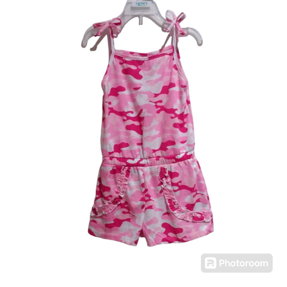 NWOT SWEET & SOFT Girls Pink Camo Romper